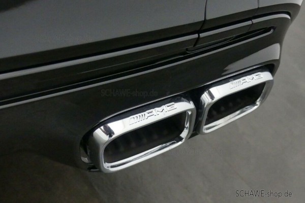 C63 S AMG Facelift diffuser exhaust trims | C-Class Coupe or Cabrio 205 | Genuine Mercedes Benz
