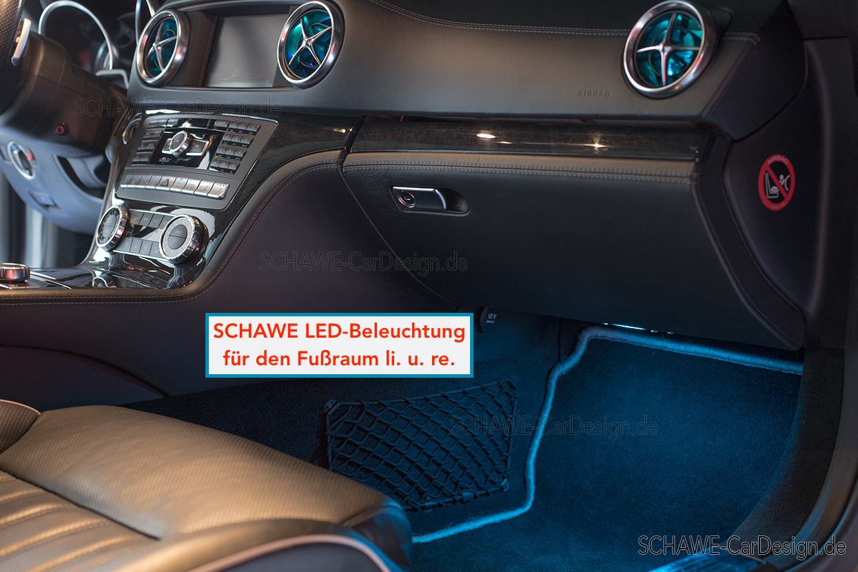 Nachrüstung: SCHAWE LED Ambientebeleuchtung für Mercedes-Benz SL (R231)