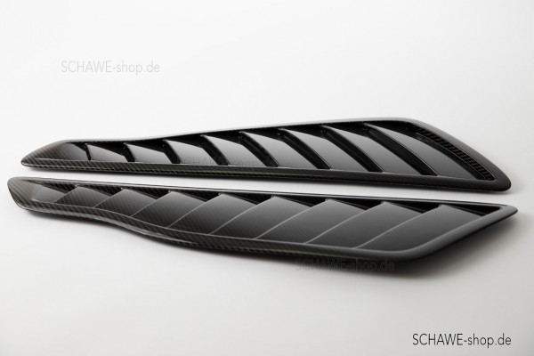 SCHAWE Carbon Louvers Zierblende Kotflügel | AMG GT 190 | Spezialanfertigung Radhausentlüftung in matt oder Glanz Carbon